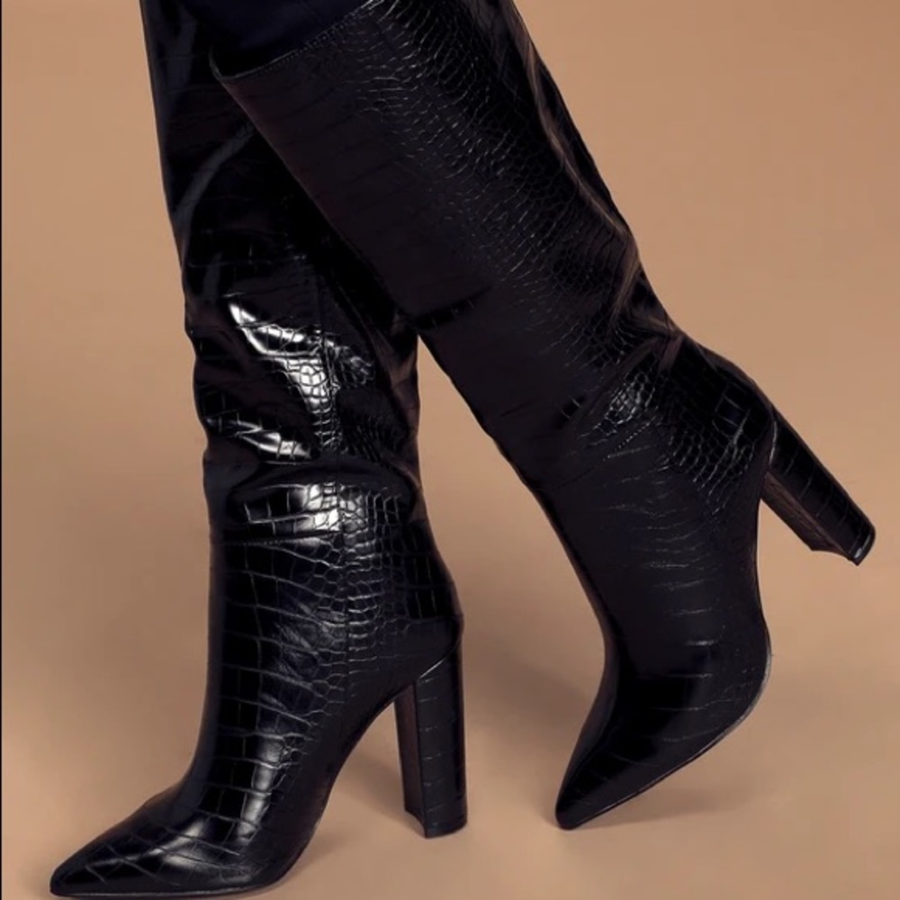 COPY - Steve Madden Triumph Croc Boots Size 10